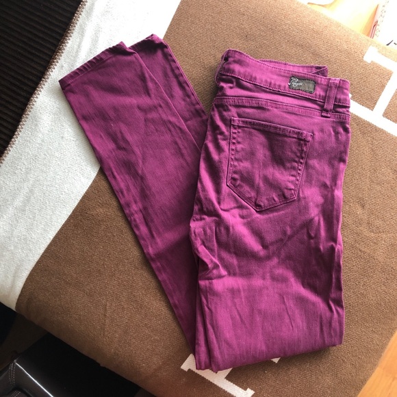PAIGE DENIM verdugo purple denim skinny jean - Picture 3 of 7